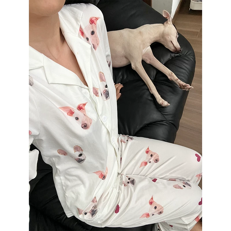 Custom Pajamas with Pet Portrait