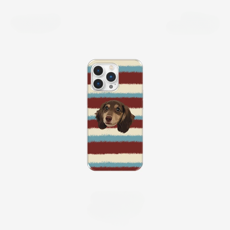 Custom iPhone Case with Pet Portrait